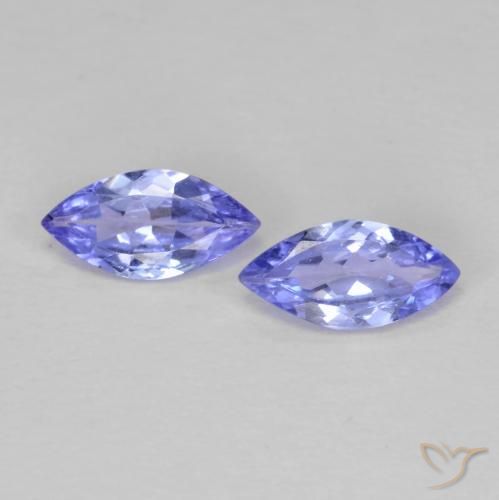 0.63ctw Natural Violet Blue Tanzanite, Marquise, VVS-VS