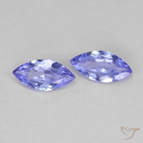 0.63 ctw Blue Tanzanite Stones, Natural Tanzanite in Marquise Facet Shape for Sale