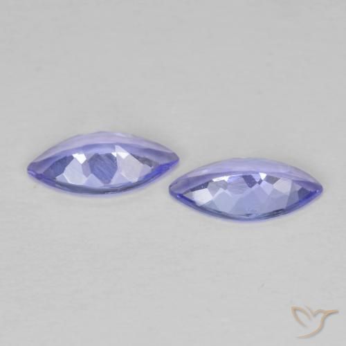 Tanzanite Gemstones in 7 x 3.5 mm (calibrated) Size for Sale, Tanzanite Stones in Violet Blue Color
