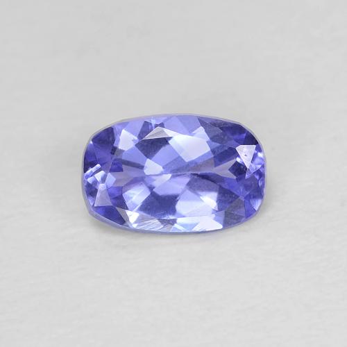Tanzanite Bleu cushion-cut de Tanzanie, 6,1 x 4mm, poids de 0,52 ct, pierre gemme naturelle Chauffé de pureté vvs, 1 pièce Tanzanite, couleur Bleu violet intense, dureté Mohs de 6.5 à 7 convient aux bijoux de tous les jours, pierre de sagesse, Pierre de naissance de décembre, Photo A