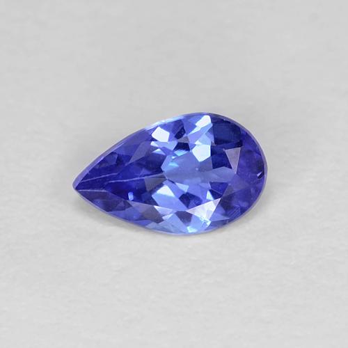 Tanzanite Poire en damier des États-Unis 0,38 ct, dimension 6,2 x 3,8mm, pureté vvs, pierre gemme naturelle Chauffé, 1 pièce Tanzanite de couleur Bleu violet intense, dureté Mohs de 6.5 à 7 convient aux bijoux de tous les jours, pierre de sagesse, Uniquement trouvé en Tanzanie, Photo A