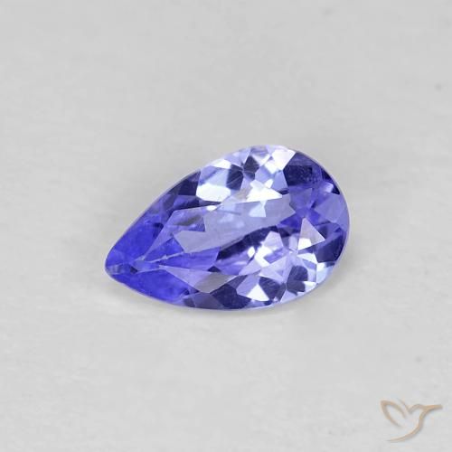 Tanzanita Corte en forma de pera de 0,38 ct de Tanzania, Dimensión 6,2 x 4mm, Claridad VS, Piedra preciosa natural Caliente, 1 pieza de Tanzanita en color Azul medio, Dureza Mohs de 6.5 - 7 Adecuado para joyas de uso diario, Exhibe fuego excelente, Photo A