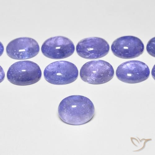 3.33ct Natural Intense Violet Blue Tanzanite, Oval, Transparent