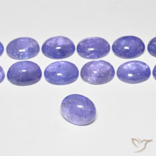 39.90 ctw Blue Tanzanite Stones, Natural Tanzanite in Oval Cabochon Shape for Sale