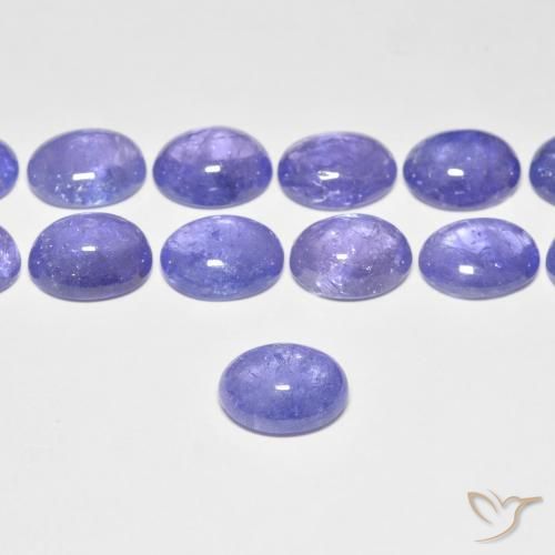 Tanzanite Gemstones in 10 x 8 mm (calibrated) Size for Sale, Tanzanite Stones in Intense Violet Blue Color