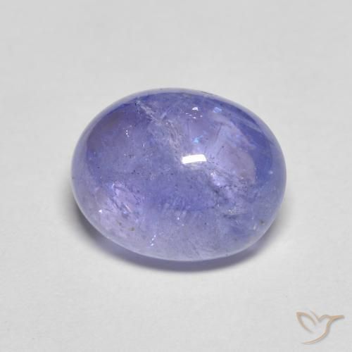 4.05 ct Blue Tanzanite Stone, Natural Tanzanite in Oval Cabochon Shape for Sale
