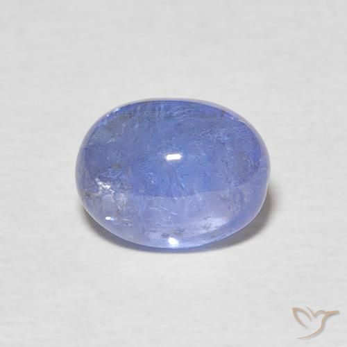 2.60ct Natural Baby Blue Tanzanite, Oval, Transparent