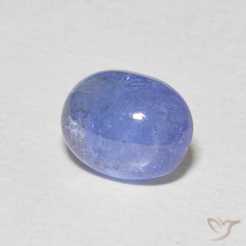 2.60 ct Blue Tanzanite Stone, Natural Tanzanite in Oval Cabochon Shape for Sale