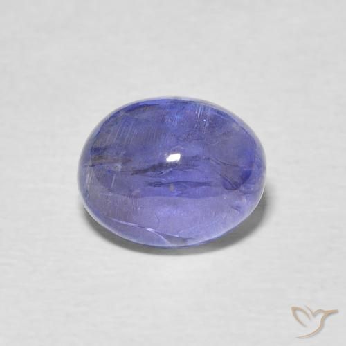 2.72ct Natural Intense Violet Blue Tanzanite, Oval, Transparent