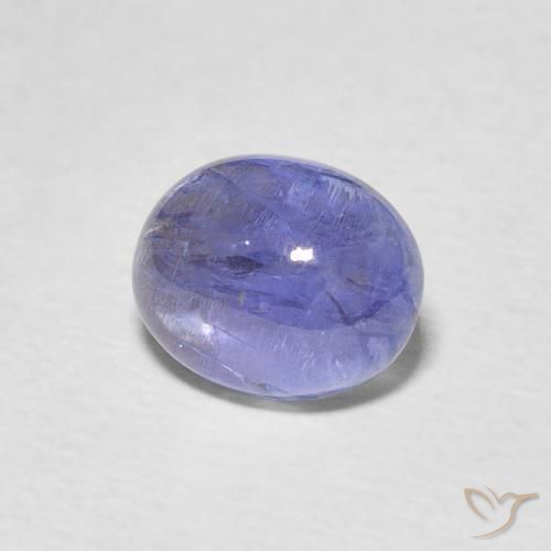 2.72 ct Blue Tanzanite Stone, Natural Tanzanite in Oval Cabochon Shape for Sale