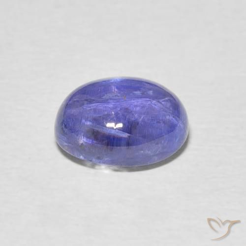 Tanzanite Gemstone in 9 x 7 mm (calibrated) Size for Sale, Tanzanite Stone in Intense Violet Blue Color
