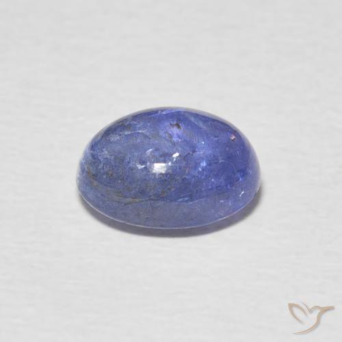 Tanzanite Gemstone in 9 x 7 mm (calibrated) Size for Sale, Tanzanite Stone in Intense Violet Blue Color
