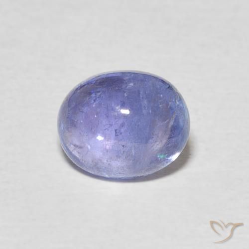 2.57ct Natural Intense Violet Blue Tanzanite, Oval, Transparent
