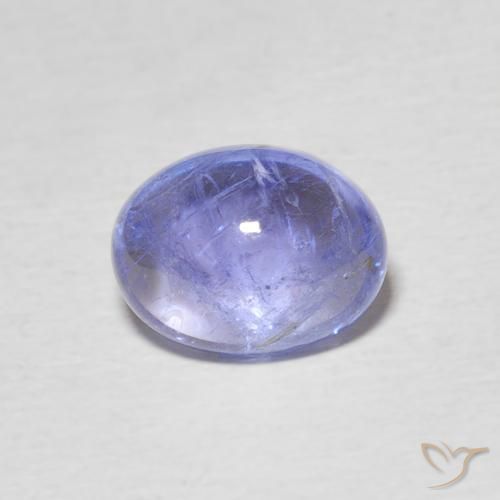 2.45ct Natural Intense Violet Blue Tanzanite, Oval, Transparent