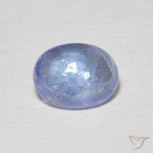 1.63ct Natural Light Navy Blue Tanzanite, Oval, Transparent