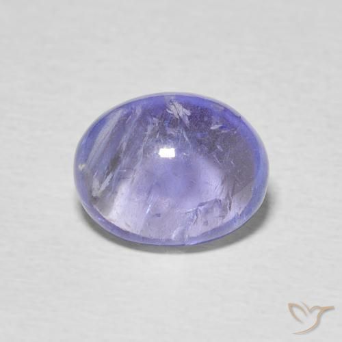 3.45ct Natural Intense Violet Blue Tanzanite, Oval, Transparent