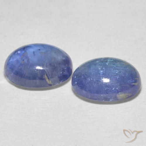 Tanzanite Gemstones in 10 x 8 mm (calibrated) Size for Sale, Tanzanite Stones in Light Violet Blue Color