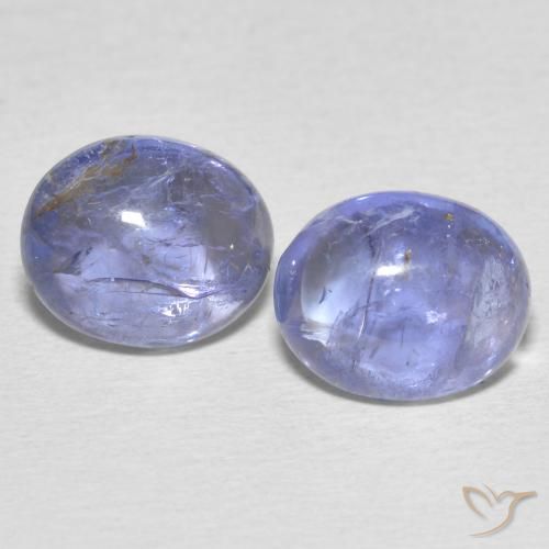 7.21ctw Natural Light Purplish Blue Tanzanite, Oval, Transparent