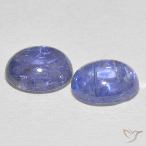 Tanzanite Gemstones in 10 x 8.3 mm Size for Sale, Tanzanite Stones in Light Purplish Blue Color