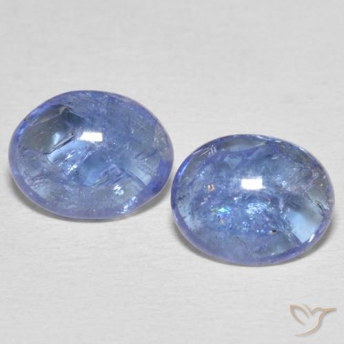 5.69ctw Natural Light Blue Tanzanite, Oval, Transparent