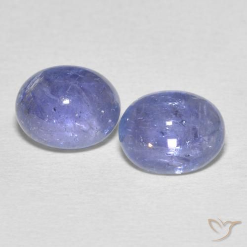 5.94ctw Natural Light Blue Tanzanite, Oval, Transparent