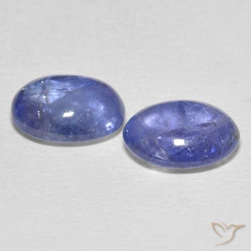 Tanzanite Gemstones in 10 x 8 mm (calibrated) Size for Sale, Tanzanite Stones in Baby Blue Color