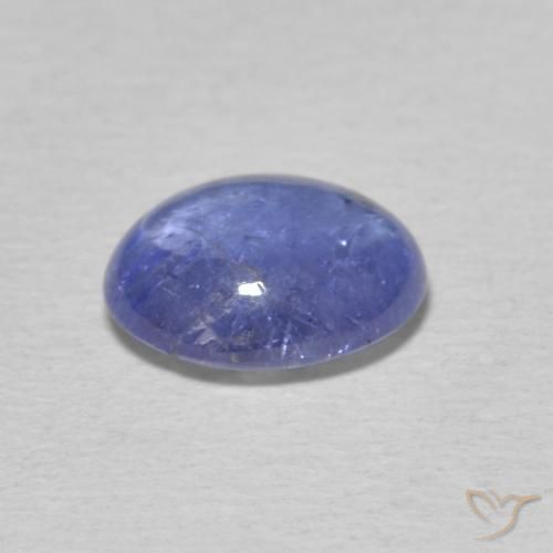 Tanzanite Gemstone in 9 x 7 mm (calibrated) Size for Sale, Tanzanite Stone in Intense Violet Blue Color