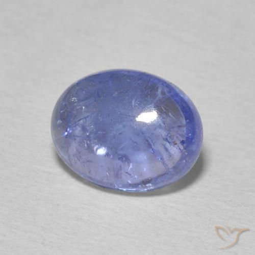 2.12 ct Blue Tanzanite Stone, Natural Tanzanite in Oval Cabochon Shape for Sale