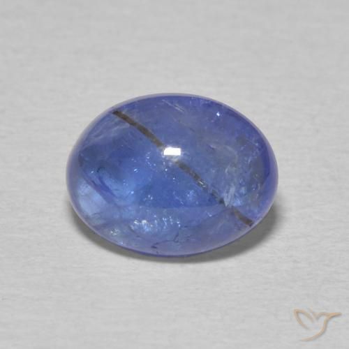 2.08ct Natural Deep Purple Blue Tanzanite, Oval, Transparent