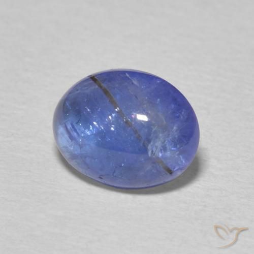 2.08 ct Blue Tanzanite Stone, Natural Tanzanite in Oval Cabochon Shape for Sale