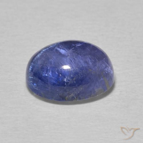 Tanzanite Gemstone in 9 x 7 mm (calibrated) Size for Sale, Tanzanite Stone in Intense Violet Blue Color