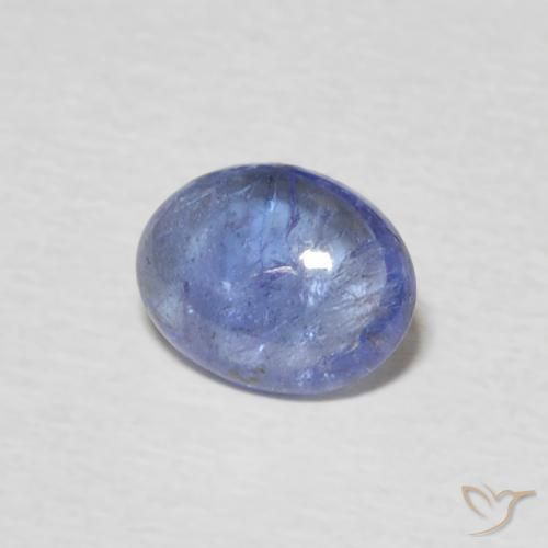 1.22 ct Blue Tanzanite Stone, Natural Tanzanite in Oval Cabochon Shape for Sale