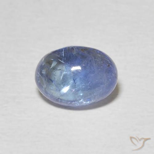 1.54ct Natural Light Violet Blue Tanzanite, Oval, Transparent