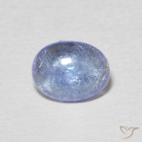 1.53ct Natural Light Purplish Blue Tanzanite, Oval, Transparent