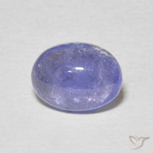 2.10ct Natural Intense Violet Blue Tanzanite, Oval, Transparent