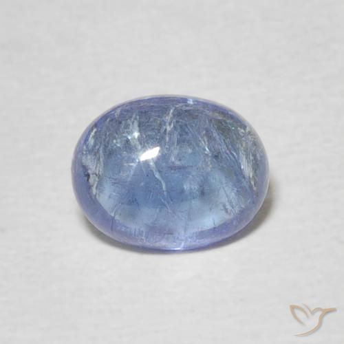 1.65ct Natural Light Violet Blue Tanzanite, Oval, Transparent