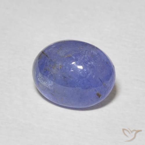 2.39 ct Blue Tanzanite Stone, Natural Tanzanite in Oval Cabochon Shape for Sale