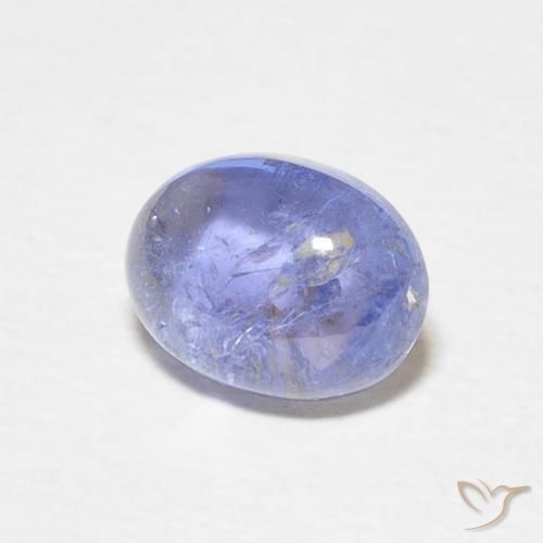 1.82 ct Blue Tanzanite Stone, Natural Tanzanite in Oval Cabochon Shape for Sale