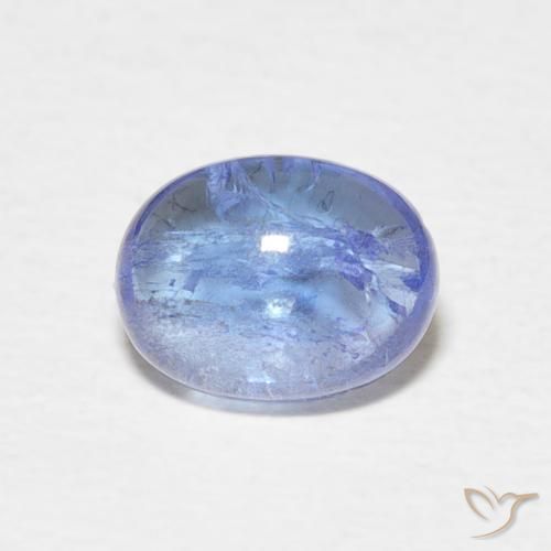 1.63ct Natural Light Blue Tanzanite, Oval, Transparent