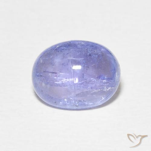 2.46ct Natural Intense Violet Blue Tanzanite, Oval, Transparent