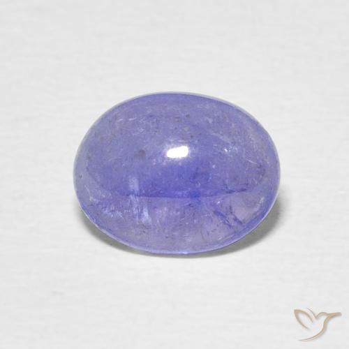 2.00ct Natural Pastel Blue Tanzanite, Oval, Transparent