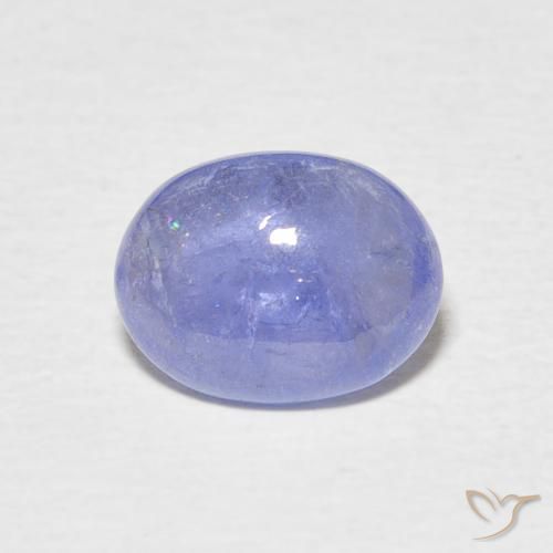 2.10ct Natural Pastel Blue Tanzanite, Oval, Transparent