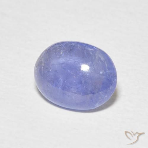 2.10 ct Blue Tanzanite Stone, Natural Tanzanite in Oval Cabochon Shape for Sale