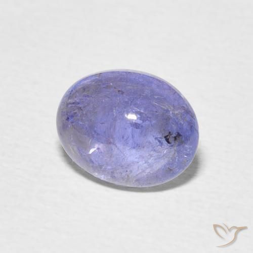 2.28 ct Blue Tanzanite Stone, Natural Tanzanite in Oval Cabochon Shape for Sale