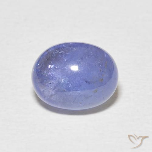 2.97ct Natural Intense Violet Blue Tanzanite, Oval, Transparent