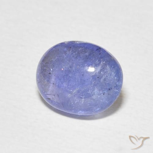 2.45 ct Blue Tanzanite Stone, Natural Tanzanite in Oval Cabochon Shape for Sale