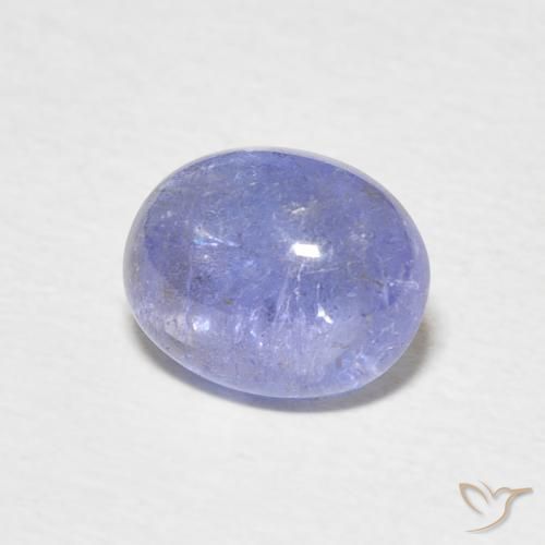 2.39 ct Blue Tanzanite Stone, Natural Tanzanite in Oval Cabochon Shape for Sale
