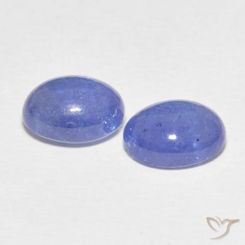 Tanzanite Gemstones in 9 x 7 mm (calibrated) Size for Sale, Tanzanite Stones in Light Blue Color