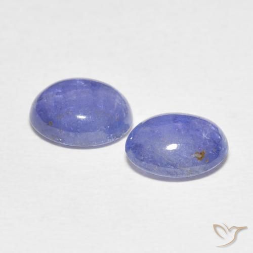 Tanzanite Gemstones in 9 x 7 mm (calibrated) Size for Sale, Tanzanite Stones in Light Violet Blue Color