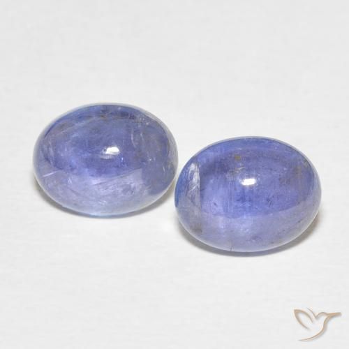 4.69ctw Natural Light Violet Blue Tanzanite, Oval, Transparent